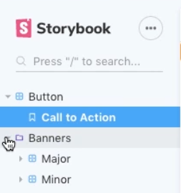 Figure 2: Organizing stories by component